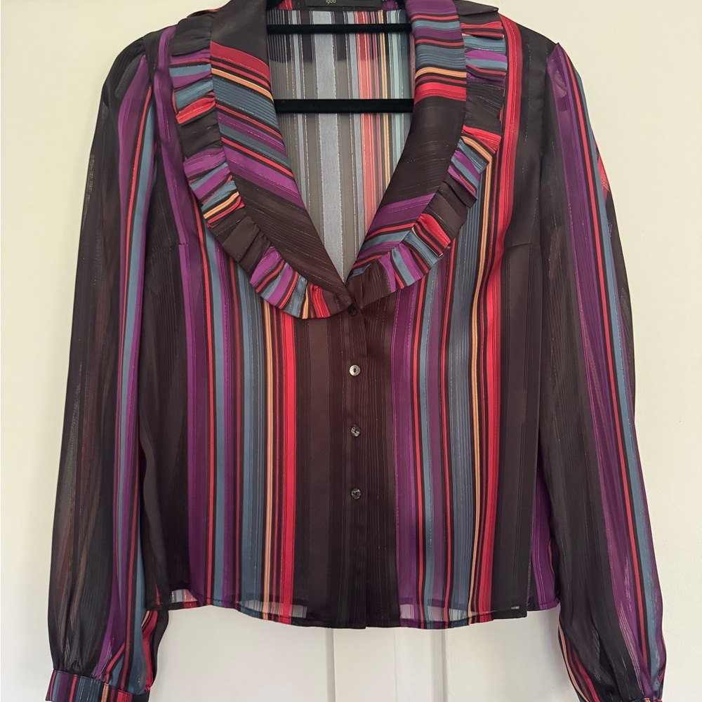 House of Harlow 1960 Multicolor Striped Blouse